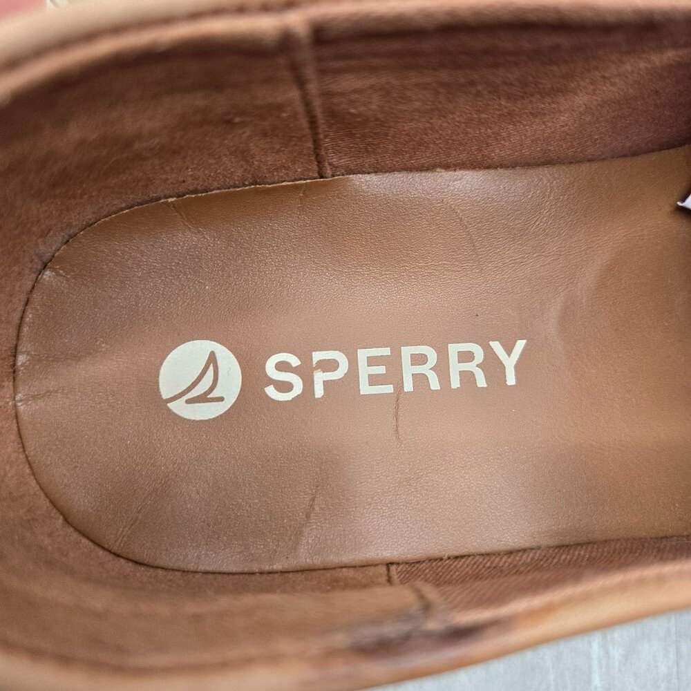 Sperry Women's Tan Platform Penny Loafers - Picture 9 of 11